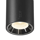 8.7W(730Lm) 48V DALI 2 NUMINOS® XS track luminaire, IP20, matt black/gloss chrome, dimmable, neutral white 4000K