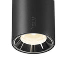8.7W(740Lm) 48V DALI 2 NUMINOS® XS track luminaire, IP20, matt black/gloss chrome, dimmable, neutral white 4000K