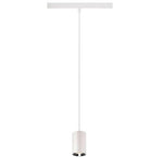 8.7W(730Lm) 48V DALI 2 NUMINOS® XS iekarams sliežu gaismeklis, IP20, matēts balts/glancēts hroms, dimmējams, neitrāli balta gaisma 4000K