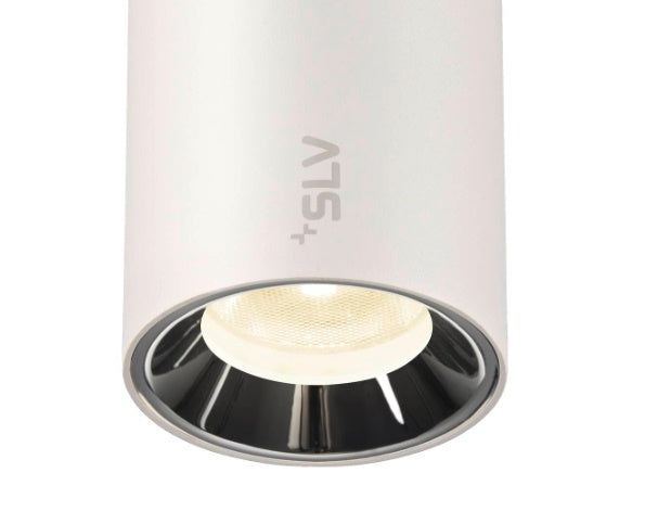 8.7W(730Lm) 48V DALI 2 NUMINOS® XS track luminaire, IP20, matt white/gloss chrome, dimmable, neutral white 4000K