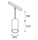 16W(960Lm) 48V DALI 2 NUMINOS® S rööpmelvalgusti, IP20, matt must/läikiv kroom, dimmerdatav, soe valge valgus 2700K