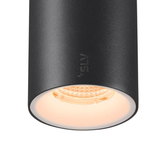 16W(1120Lm) 48V DALI 2 NUMINOS® S iekarams sliežu gaismeklis, IP20, matēts melns/matēts balts, dimmējams, silti balta gaisma 3000K