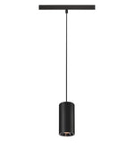 16W(1050Lm) 48V DALI 2 NUMINOS® S iekarams sliežu gaismeklis, IP20, matēts melns/glancēts hroms, dimmējams, silti balta gaisma 3000K
