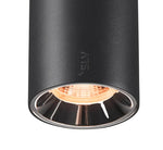 16W(1050Lm) 48V DALI 2 NUMINOS® S iekarams sliežu gaismeklis, IP20, matēts melns/glancēts hroms, dimmējams, silti balta gaisma 3000K
