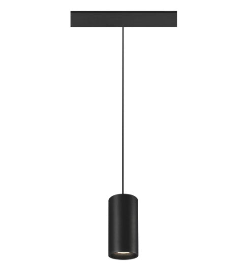 16W(1280Lm) 48V DALI 2 NUMINOS® S iekarams sliežu gaismeklis, IP20, matēts melns, dimmējams, neitrāli balta gaisma 4000K