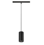 16W(1350Lm) 48V DALI 2 NUMINOS® S iekarams sliežu gaismeklis, IP20, matēts melns/glancēts hroms, dimmējams, neitrāli balta gaisma 4000K