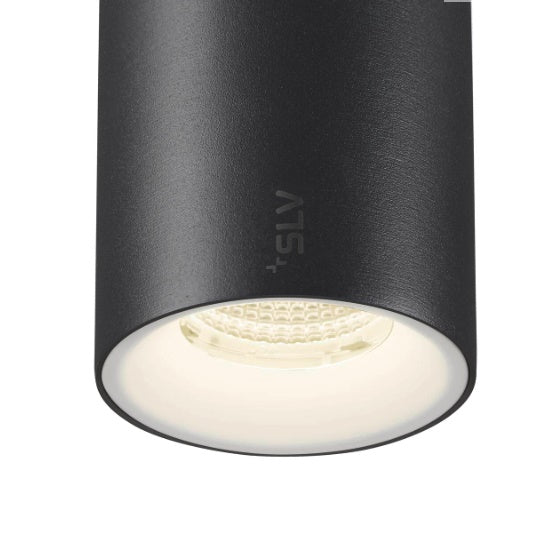 16W(1220Lm) 48V DALI 2 NUMINOS® S track luminaire, IP20, matt black/matt white, dimmable, neutral white 4000K
