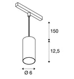 16W(1220Lm) 48V DALI 2 NUMINOS® S rööpmelvalgusti, IP20, matt must/matt valge, dimmerdatav, neutraalne valge 4000K