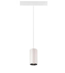 16W(1350Lm) 48V DALI 2 NUMINOS® S track luminaire, IP20, matt white/gloss chrome, dimmable, neutral white 4000K