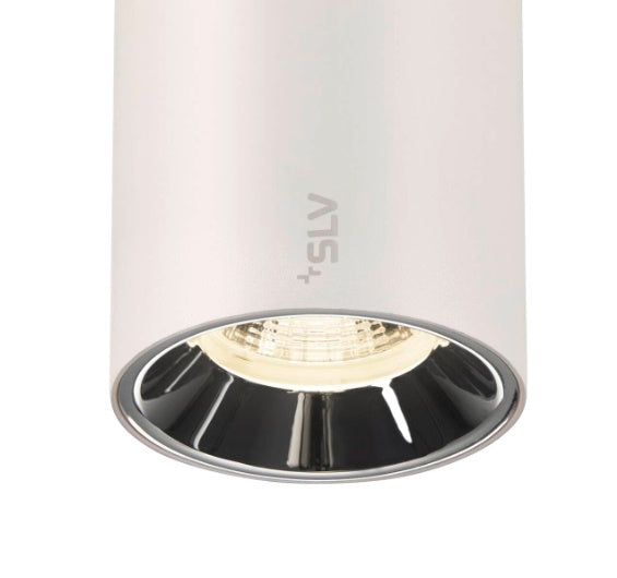 16W(1350Lm) 48V DALI 2 NUMINOS® S track luminaire, IP20, matt white/gloss chrome, dimmable, neutral white 4000K