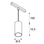 16W(1200Lm)48V DALI 2 NUMINOS® S rööpvalgusti, IP20, matt valge/läikiv kroom, dimmerdatav, neutraalne valge 4000K