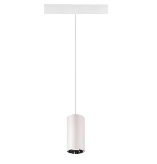 16W(1170Lm) 48V DALI 2 NUMINOS® S iekarams sliežu gaismeklis, IP20, matēts balts/glancēts hroms, dimmējams, neitrāli balta gaisma 4000K