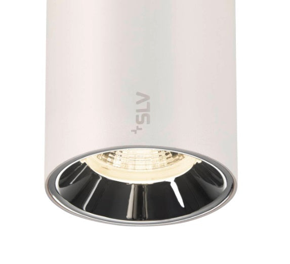 16W(1170Lm) 48V DALI 2 NUMINOS® S iekarams sliežu gaismeklis, IP20, matēts balts/glancēts hroms, dimmējams, neitrāli balta gaisma 4000K