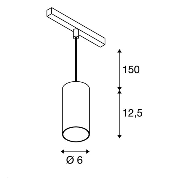16W(1170Lm) 48V DALI 2 NUMINOS® S iekarams sliežu gaismeklis, IP20, matēts balts/glancēts hroms, dimmējams, neitrāli balta gaisma 4000K