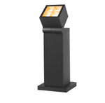 15W(1000/1200 Lm) R-CUBE 35 surface-mounted LED luminaire, anthracite, IP65, IK04, dimmable, warm white light 2700/3000K