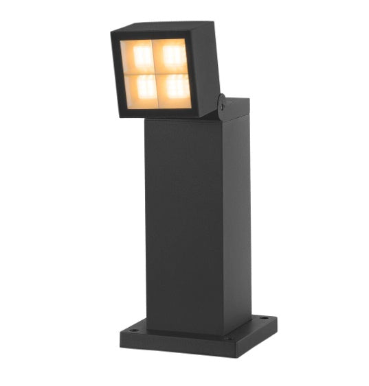 Накладной светодиодный светильник 15W(1000/1200 Lm) R-CUBE 35, антрацит, IP65, IK04, диммируемый, теплый белый свет 2700/3000K