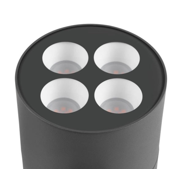 15W(800 / Lm) R-CUBE 35 surface-mounted LED luminaire, anthracite, IP65, IK04, dimmable, warm white light 2700/3000K