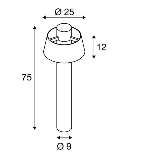 MAX 13W E27 PHOTONI 75 surface-mounted LED luminaire, rust, IP65, IK08