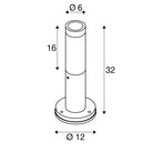 MAX 10W GU10 S-TUBE 32 pinnale paigaldatav LED-valgusti, matt must, IK06, IP65