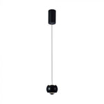 9W(1000Lm) LED-designarmatur, V-TAC, IP20, svart, neutralvit 4000K