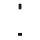 9W(1000Lm) LED dizaina gaismeklis, V-TAC, IP20, melns, silti balta gaisma 3000K