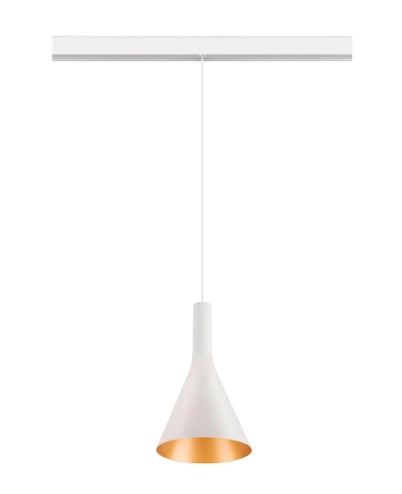 8W(700Lm) 48V DALI 2 LALU® LED iekarams sliežu gaismeklis, IP20, IK01, dimmējams, matēts balts, silti balta gaisma 3000K