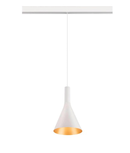 8W(700Lm) 48V DALI 2 LALU® LED iekarams sliežu gaismeklis, IP20, IK01, dimmējams, matēts balts, silti balta gaisma 3000K