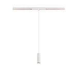 8W(700Lm) 48V DALI 2 LALU® LED iekarams sliežu gaismeklis, IP20, IK01, dimmējams, matēts balts, silti balta gaisma 3000K