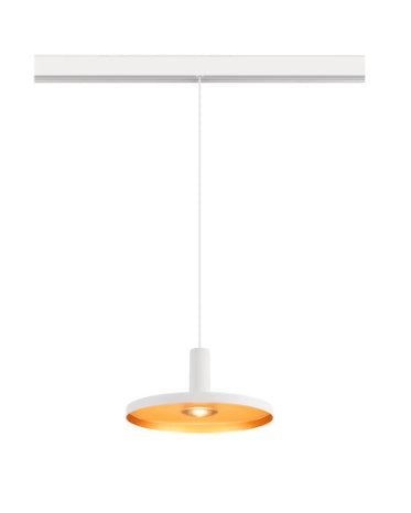 8W(700Lm) 48V DALI 2 LALU® LED iekarams sliežu gaismeklis, IP20, IK01, dimmējams, matēts balts, silti balta gaisma 3000K