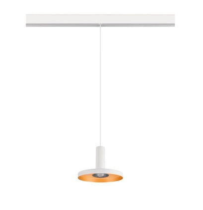 8W(700Lm) 48V DALI 2 LALU® LED iekarams sliežu gaismeklis, IP20, IK01, dimmējams, matēts balts, silti balta gaisma 3000K