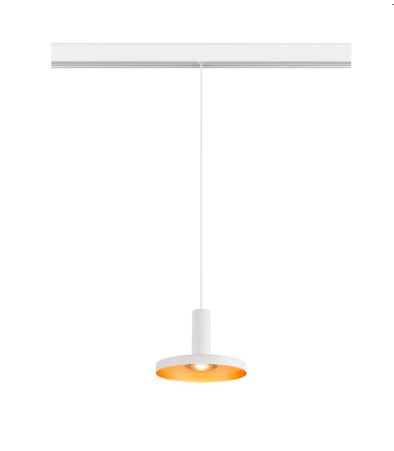 8W(700Lm) 48V DALI 2 LALU® LED iekarams sliežu gaismeklis, IP20, IK01, dimmējams, matēts balts, silti balta gaisma 3000K