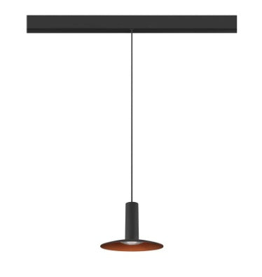 8W(700Lm) 48V DALI 2 LALU® LED iekarams sliežu gaismeklis, IP20, IK01, dimmējams, matēts melns, silti balta gaisma 3000K (Copy)