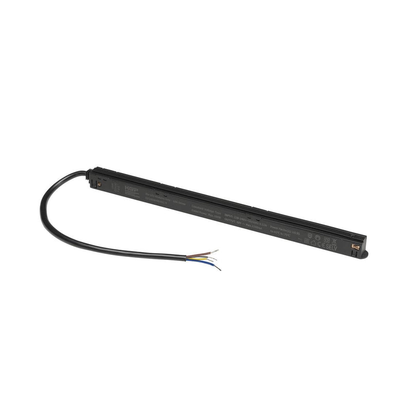 Intrack LED driver, 48VDC, 100 W, IP20, IK02, black