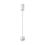 9W(1000Lm) LED designarmatur, V-TAC, IP20, vit, neutralvit 4000K