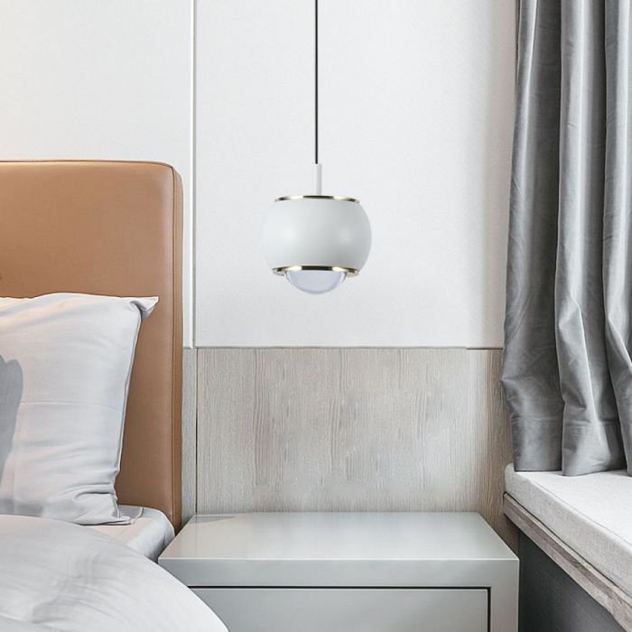 9W(1000Lm) LED dizaina gaismeklis, V-TAC, IP20, balts, neitrāli balta gaisma 4000K