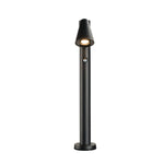 T-TUBE 70 free-standing uz virsmas montējams LED dārza gaismeklis ar infrasarkano kustības sensoru, GU10 10W,  IP44, IK06, melns