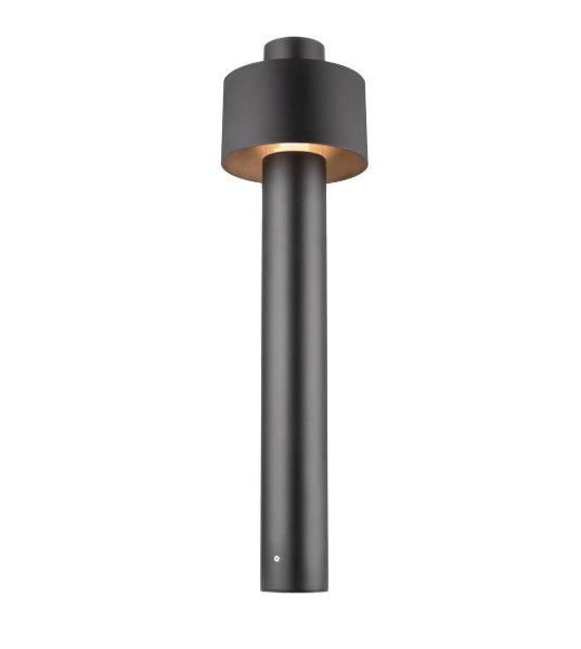 Накладной светодиодный светильник MAX 13W E27 PHOTONI CYL POLE 75, черный, IP65, IK08