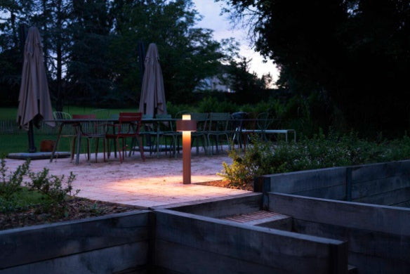 MAX 13W E27 PHOTONI CYL POLE 75 surface-mounted LED luminaire, rust, IP65, IK08