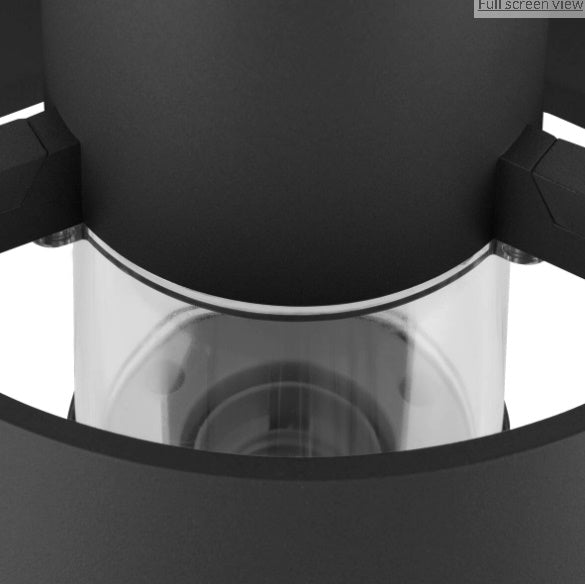 MAX 13W E27 PHOTONI CYL POLE 45 surface-mounted LED luminaire, black, IP65, IK08