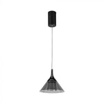 9W(1000Lm) LED-designarmatur, V-TAC, IP20, svart, varmvitt ljus 3000K