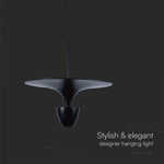 9W(1000Lm) LED-designarmatur, V-TAC, IP20, svart+guld, neutralvit 4000K