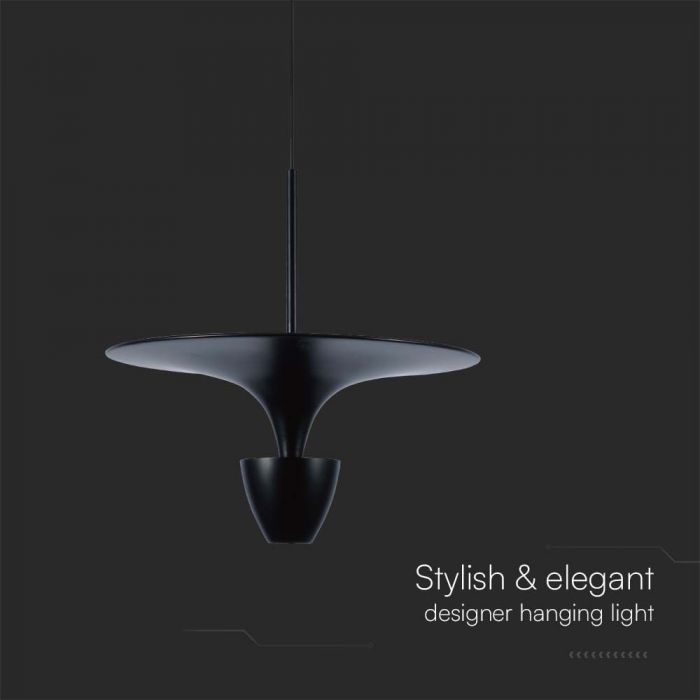 9W(1000Lm) LED-designarmatur, V-TAC, IP20, svart+guld, neutralvit 4000K
