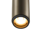 9.8W(530Lm) 48V DALI GRIP! S LED cilindrveida sliežu gaismeklis, IP20, IK02, dimmējams, bronzas/melns, silti balta gaisma 2700K
