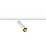 9.8W(610Lm) 48V DALI GRIP! S LED cilindrveida sliežu gaismeklis, IP20, IK02, dimmējams, balts/melns, silti balta gaisma 3000K