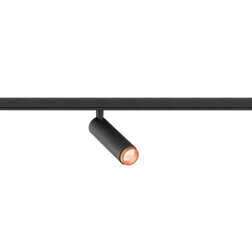 9.8W(350Lm) DALI GRIP! S track luminaire, IP20, IK02, dimmable, black/gold, warm white light 3000K