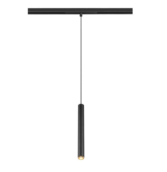 9.8W(350Lm) 48V DALI GRIP! S LED sliežu gaismeklis, IP20, IK02, dimmējams, balts/melns, silti balta gaisma 3000K