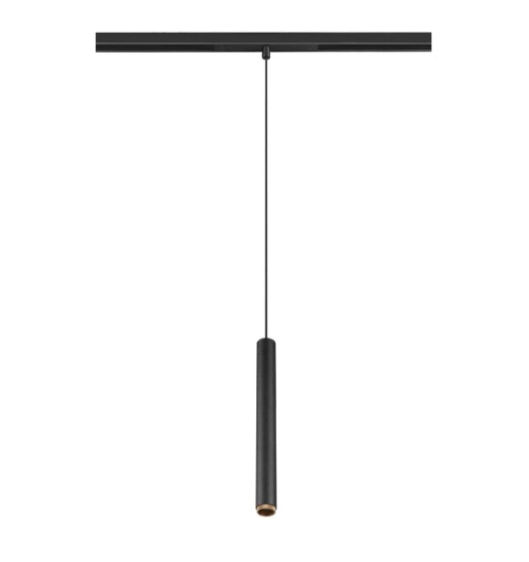 9.8W(350Lm) 48V DALI GRIP! S LED sliežu gaismeklis, IP20, IK02, dimmējams, balts/melns, silti balta gaisma 3000K