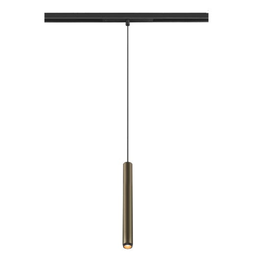 9.8W(530Lm) 48V DALI GRIP! S LED iekarams sliežu gaismeklis, IP20, bronzas/melns, dimmējams, silti balta gaisma 2700K