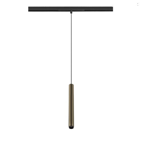 9.8W(530Lm) 48V DALI GRIP! S LED iekarams sliežu gaismeklis, IP20, bronzas/melns, dimmējams, silti balta gaisma 2700K