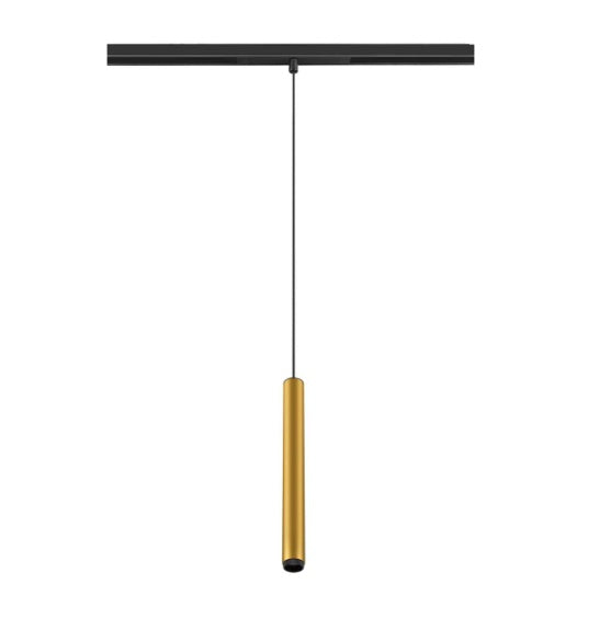 9.8W(530Lm) 48V DALI GRIP! S LED iekarams sliežu gaismeklis, IP20, zelta/melns, dimmējams, silti balta gaisma 2700K